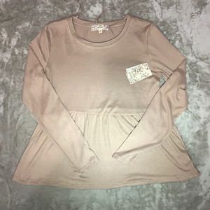 Women’s Pink Republic Peplum Top size M